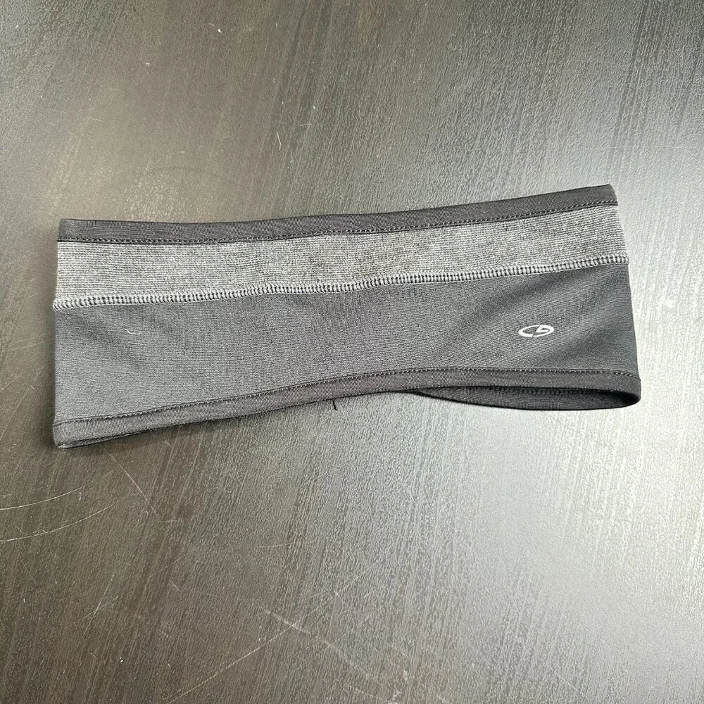 C9 by CHAMPION Pony Tail Ponytail Headband Ear Warmer Gray Black One Size